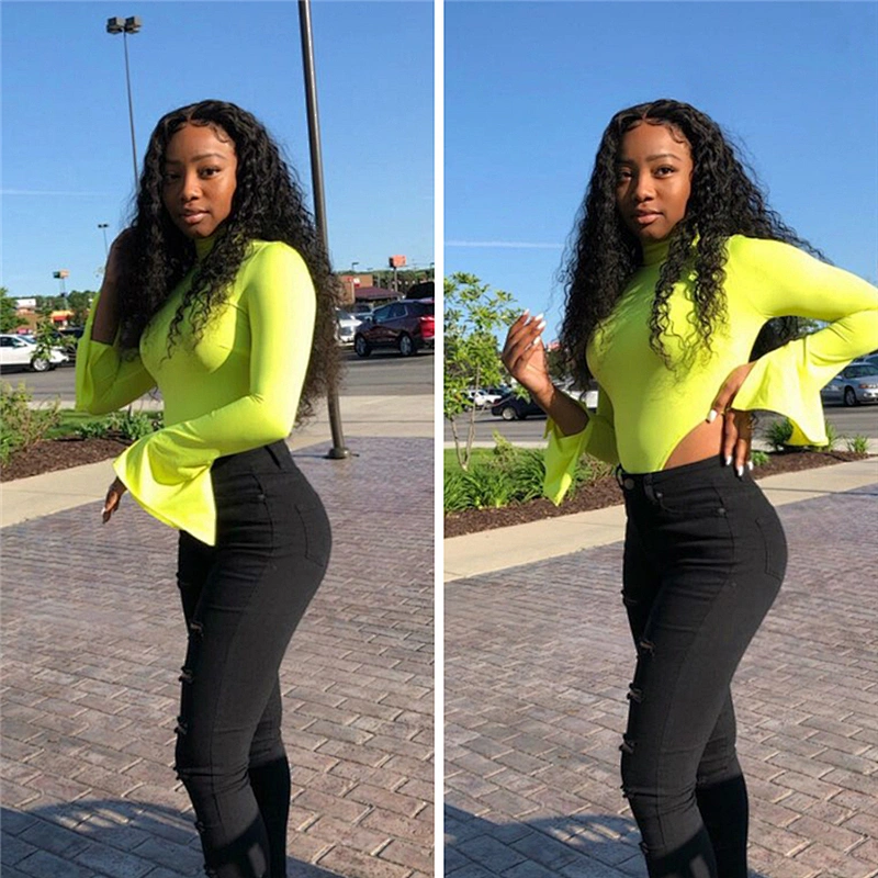 Hot beauty hair wholesale virgin hair vendors deep curly 360 lace frontal human wigs 100 human hair