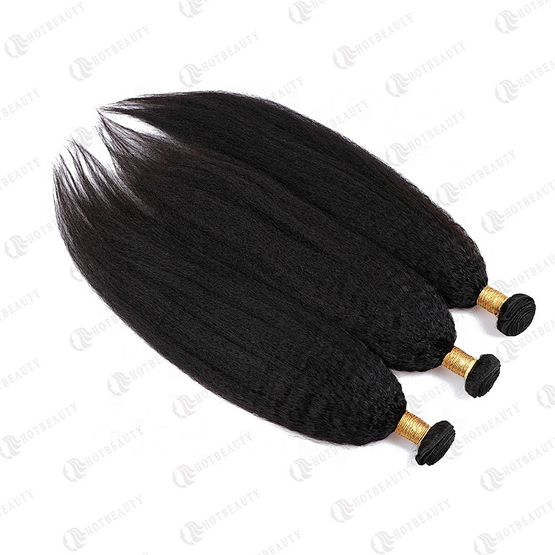 Hotbeauty Hair Wholesale Virgin Cambodian Kinky Straight Cuticle Aligned Virgin Human Hair