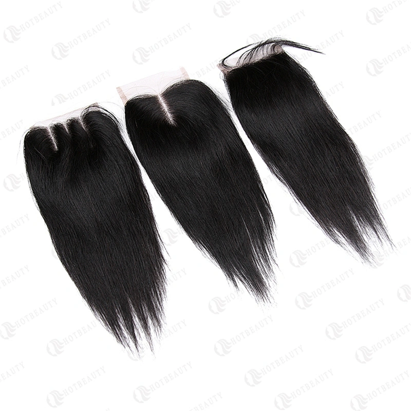HB Virgin Scalp Closure Undetectable Hd Lace Closure Silky Straight Hair Transparent Swiss Lace Frontal Closure