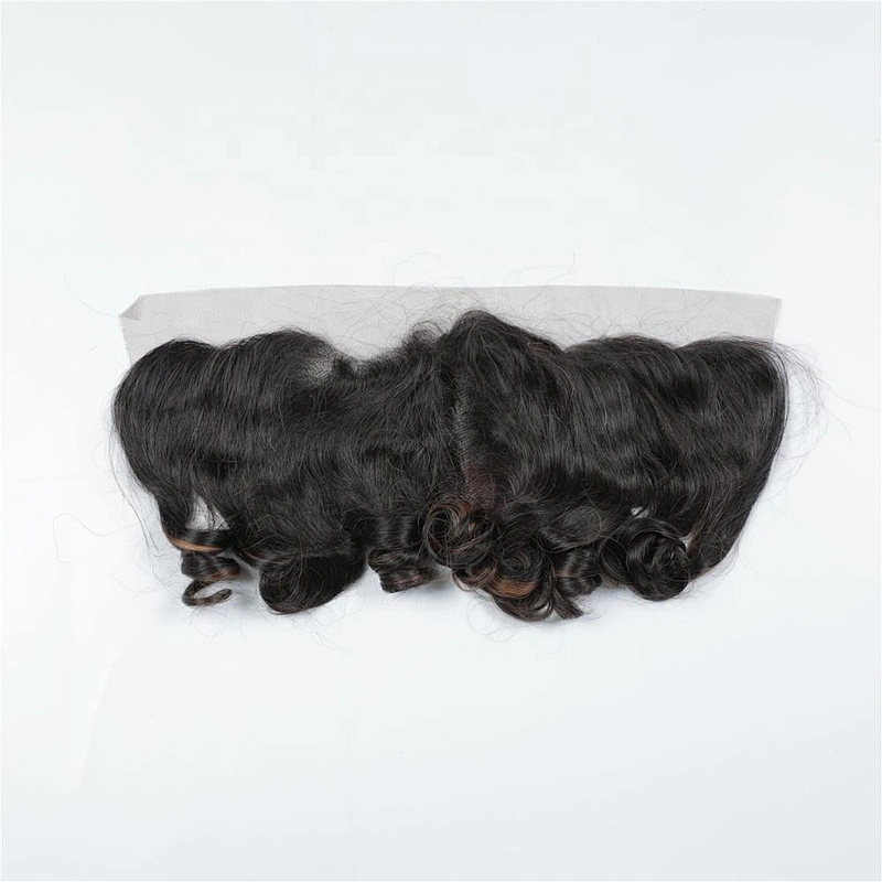 Funmi Hair Color Bouncy Curl 100% Indian Hair Jenny Curl Lace Frontal With Baby Hair