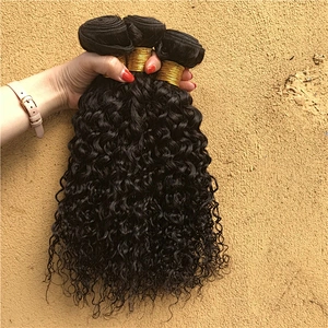 Yes Remy Hair Afro Kinky Curly Hair Bundles Cheap Indian Hair Jerry Curl With Top Closure In Wholesale
