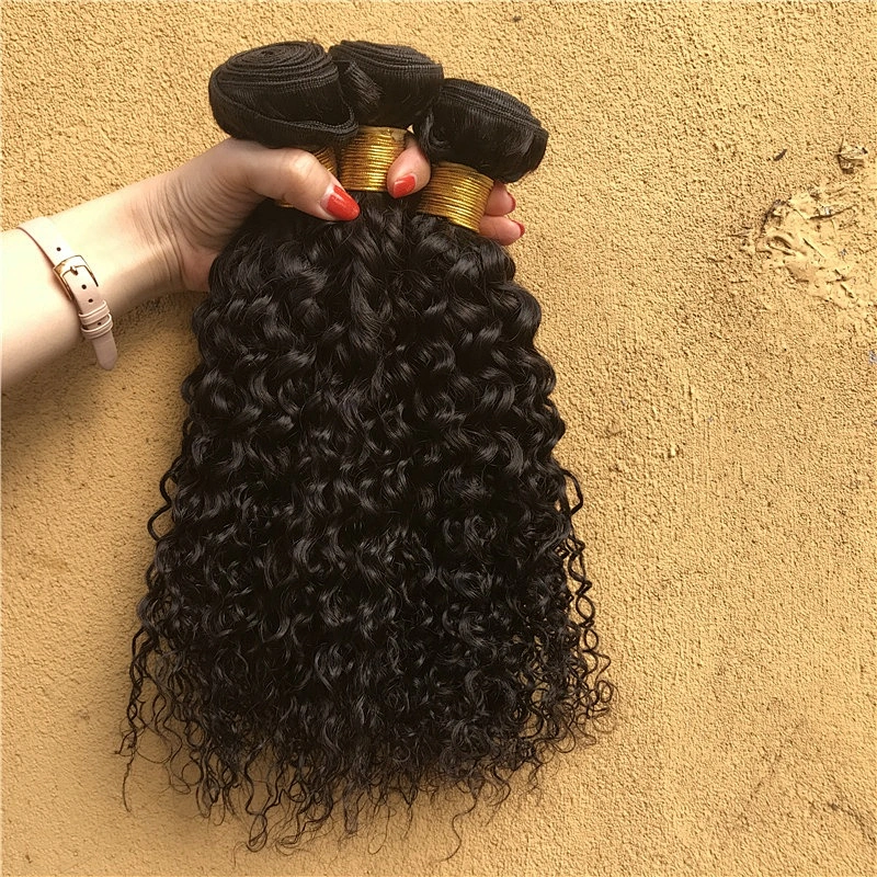 Yes Remy Hair Afro Kinky Curly Hair Bundles Cheap Indian Hair Jerry Curl With Top Closure In Wholesale