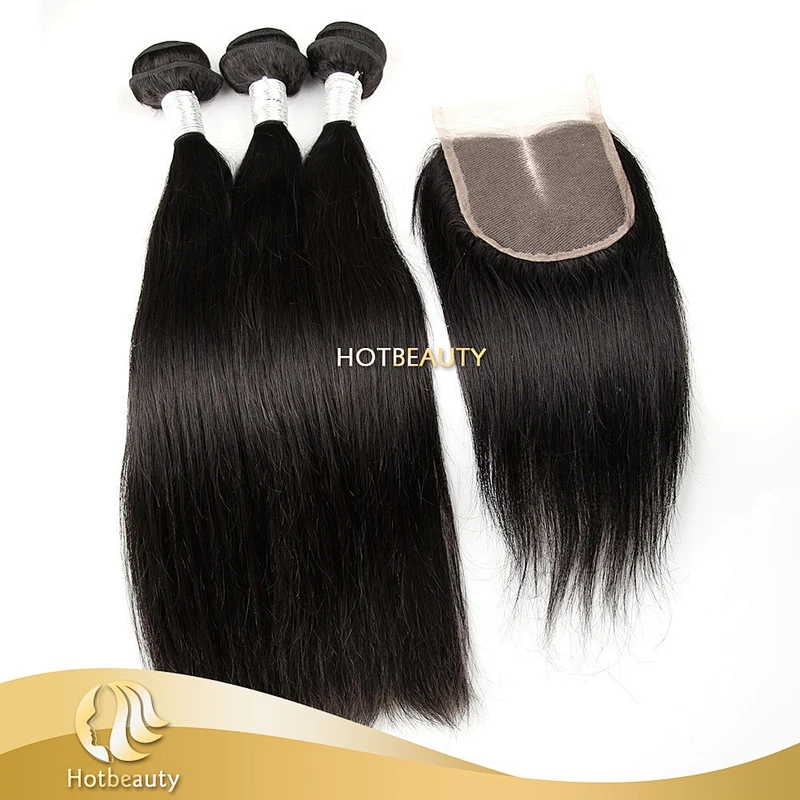 100% Real virgin Peruvian relaxed straight hair no tangle no shed hair weave