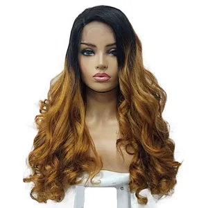 Hot Beauty Ombre Egg Curl 13*4 Ear To Ear Pre-plucked Lace Front Wig With Baby Hair 12a Virgin Unprocessed Hair Wigs