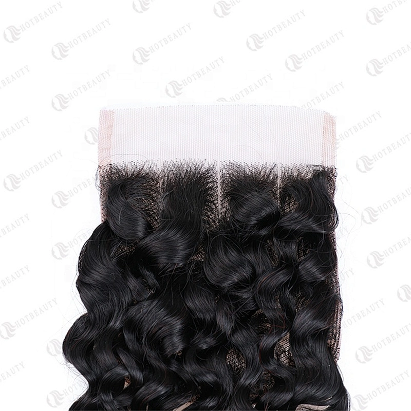 Hot Beauty Hair Cambodian Wig Lace Closure Short Jerry Curl Wig For Women