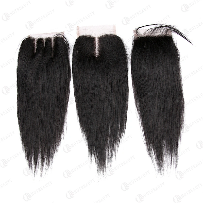 HB Virgin Scalp Closure Undetectable Hd Lace Closure Silky Straight Hair Transparent Swiss Lace Frontal Closure