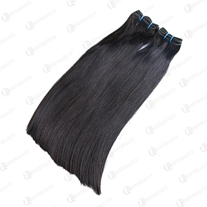 Wholesale High Quality Raw Double Drawn Virgin Human Hair Lace Closure Wig Silky Straight Virgin Hair In Natural Black For Women