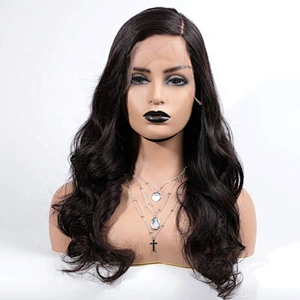 Hotbeauty Hair Hot Selling Customize Natural Color Body Wave Lace Front Wig Virgin Human Hair