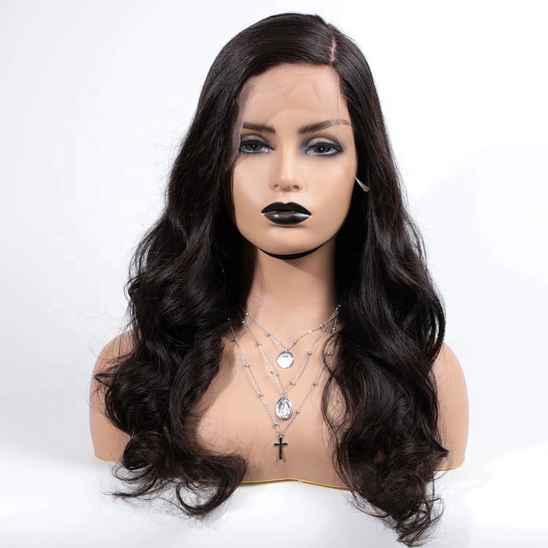 Hotbeauty Hair Hot Selling Customize Natural Color Body Wave Lace Front Wig Virgin Human Hair