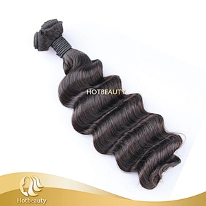 2018 new arrival double drawn virgin hair ocean wave