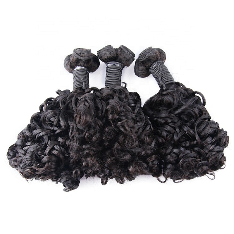 Hot Selling Wholesale Super Double Drawn Hair Extensions Nigeria Funmi Hair Curly Hair For Women