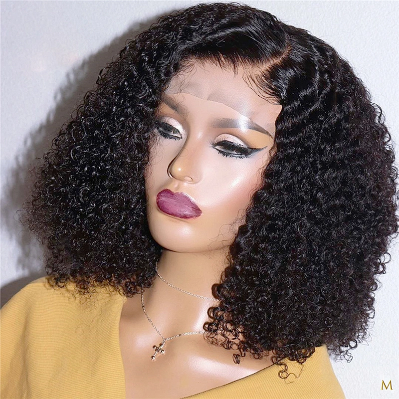 Hot Beauty Hair Kinky Curly Lace Front Hair Wig Natural Wig Vendor Curly Human Hair Wigs For Black Women