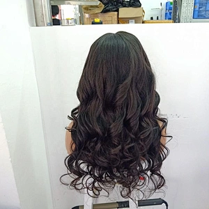Cuticle Aligned Virgin Vietnam Human Hair Wig Cap Hd Lace Ear To Ear Closure Frontal Lace Wig 10-30inch