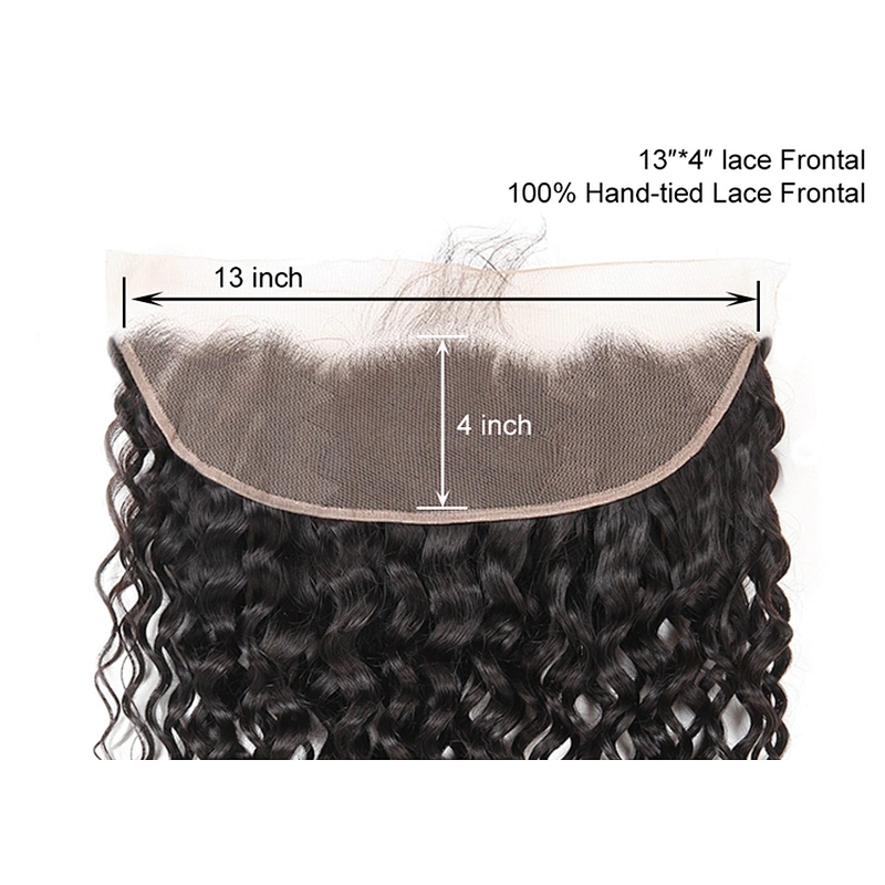Hot Beauty Water Wave 13x4 Ear To Ear Frontals Human Hair Extension Frontal Closure Hair