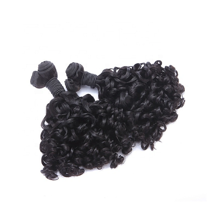 Wholesale exotic curly hair funmi hair double drawn funmi hair 12a grade for women