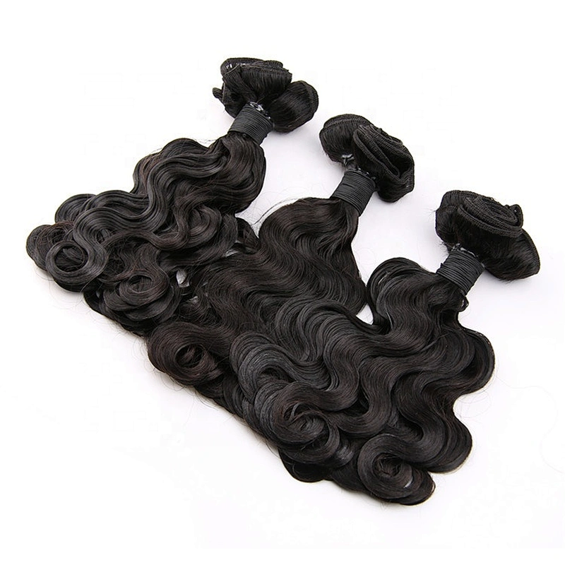12a Virgin Cuticle Aligned Luxury Raw Baby Hair Double Drawn Funnmi French Curl Small Wavy Hair Bundles