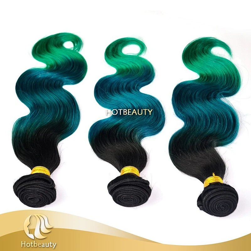 durable fashionable 3 tone color brazilian body wave virgin human hair