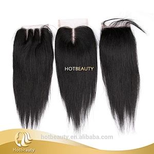 Top selling natural remy extensions hair lace closure virgin peruvian hair silk base closure