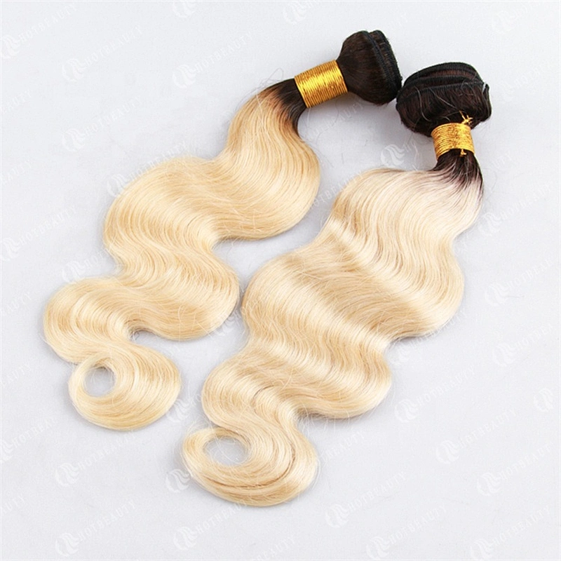 Hot Beauty Hair Wholesale Human Hair Extension Blonde Bundles Virgin Cuticle Aligned Hair For Women
