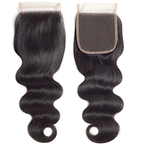 Hot Beauty Hair Body Wave Brazilian Hair Closure Virgin 4x4 Closure Lace Human Hair Closure