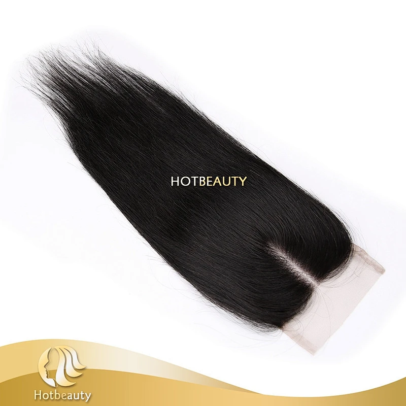Top quality Cheap Center Parting Lace Closure silky straight