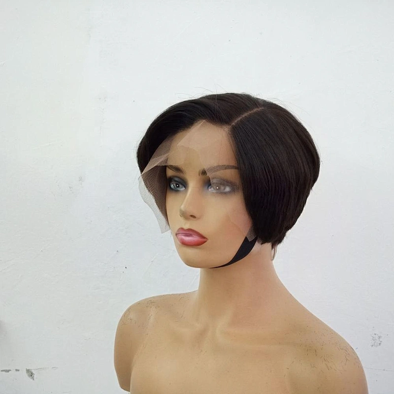 Frontal Pixie Wig Short Cut Style Cuticle Aligned Hair Lace Front Wig Silky Straight Wholesale Price