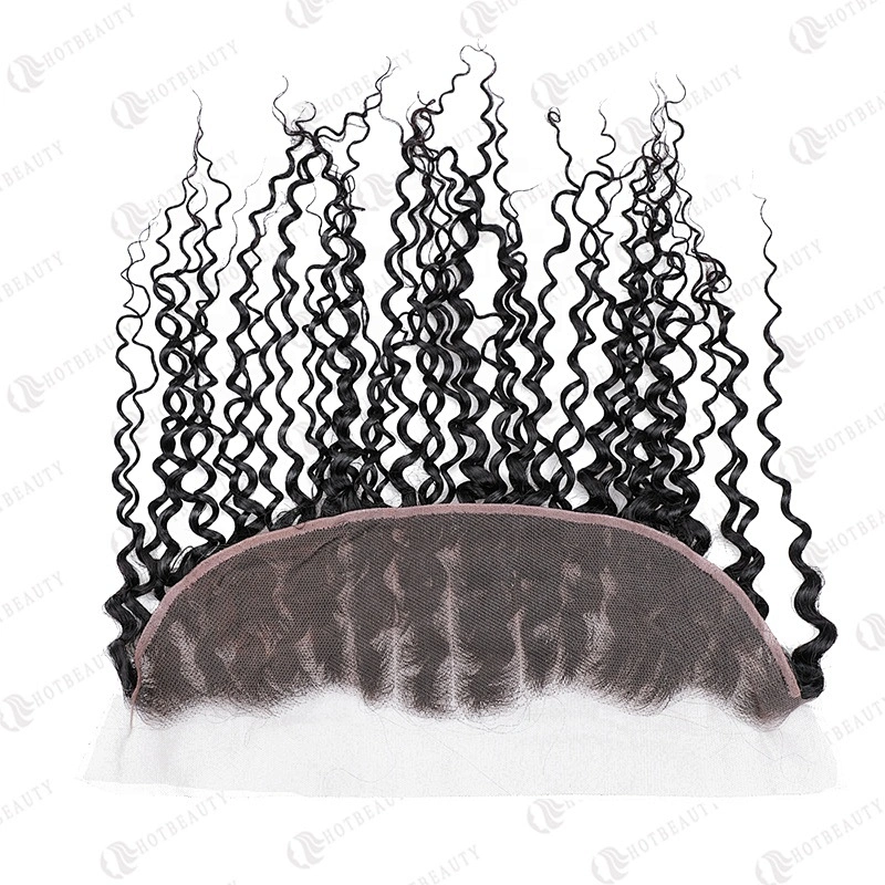 Wholesale 100% Virgin Remy Hair Cuticle Aligned Hair Raw Cambodian Hair Lace Frontal Natural Black Deep Wave For Women