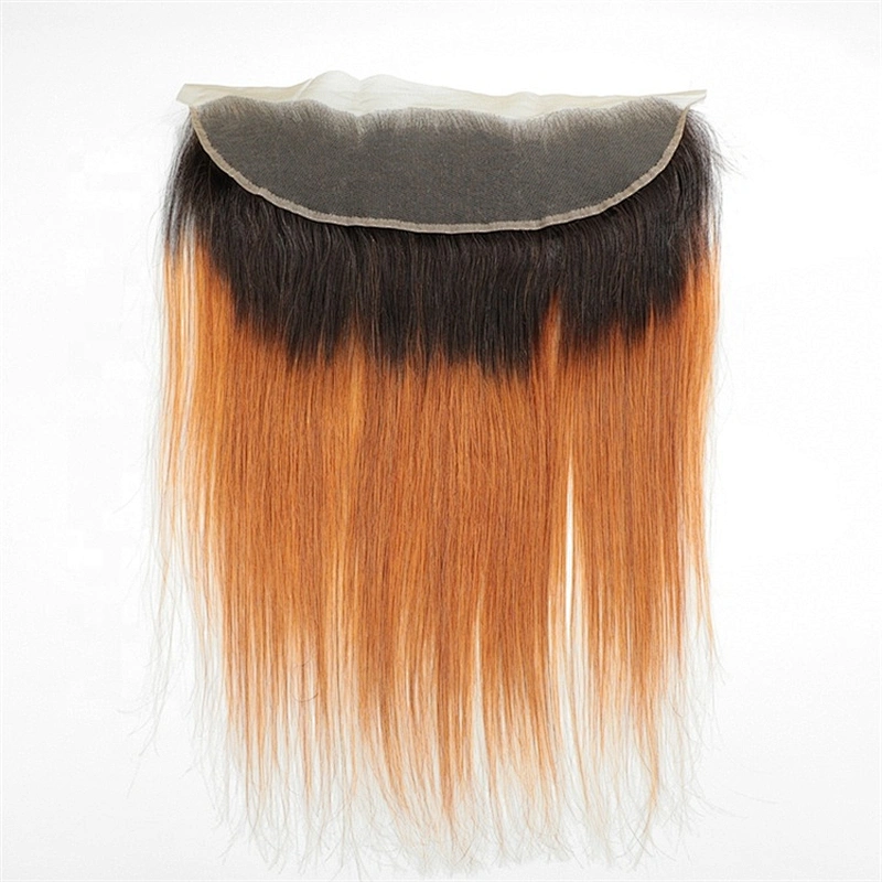 Wholesale Price Colored Tb/30 Virgin Hair 13x4 Pre Plucked Lace Frontal Human Hair