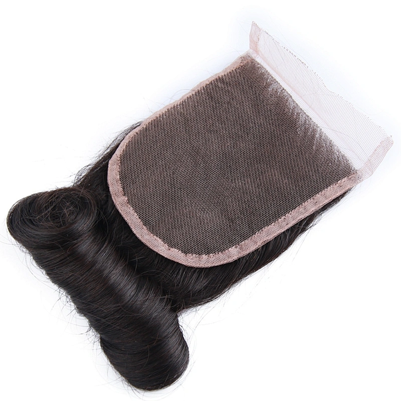 Ali Express Hair Double Drawn Funmi Bouncy Curl Closure 4x4 Top Closure Egg Curl,magic Curl, Pixie Curl