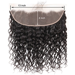 Hot Beauty Water Wave 13x4 Ear To Ear Frontals Human Hair Extension Frontal Closure Hair