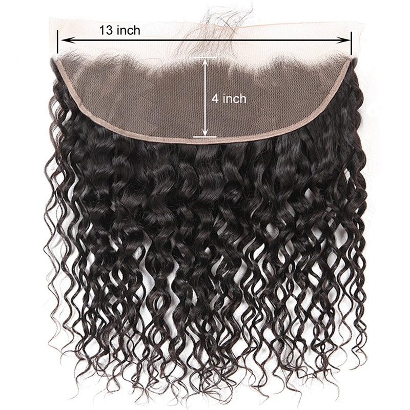 Hot Beauty Water Wave 13x4 Ear To Ear Frontals Human Hair Extension Frontal Closure Hair