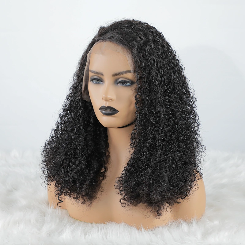 Best Small Kinky Curly Virgin Human Lace Frontal Wigs