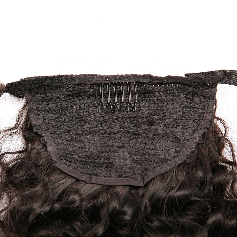 100grams Natual Ponytail Virgin Hair Deep Wave Brazilian Hair