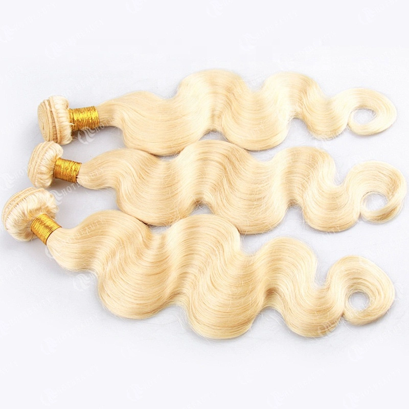 Wholesale 100% Human Hair Color 613# Blonde Russian Virgin Human Hair Toupee  Body Wave Hot Sale For Women