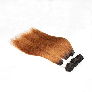 Wholesale Cheap Price Ombre Colored 1B/30 Virgin Straight Human Hair Bundles