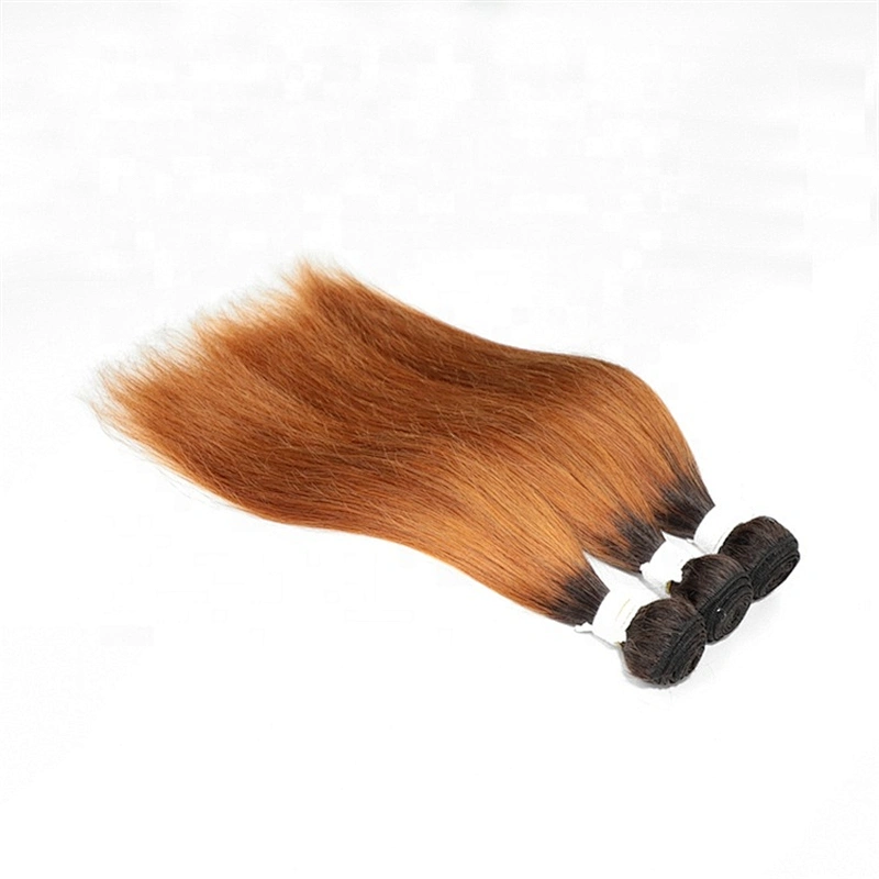 Wholesale Cheap Price Ombre Colored 1B/30 Virgin Straight Human Hair Bundles