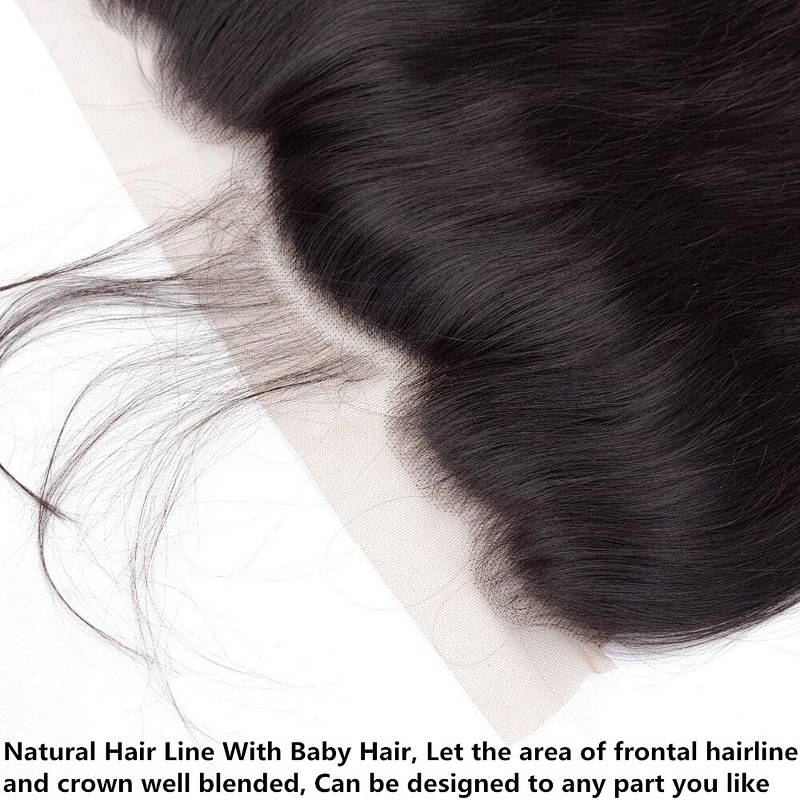 Hot Beauty Brazilian 13x4 Ear To Ear Frontals Human Raw Hair Swiss Lace Frontal Closure Hair
