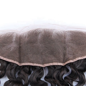 Indian Hair Water Wave Ear To Ear Lace Frontal Pre-plucked Italian Wavy Hair 4x13 Inch Closure Frontal
