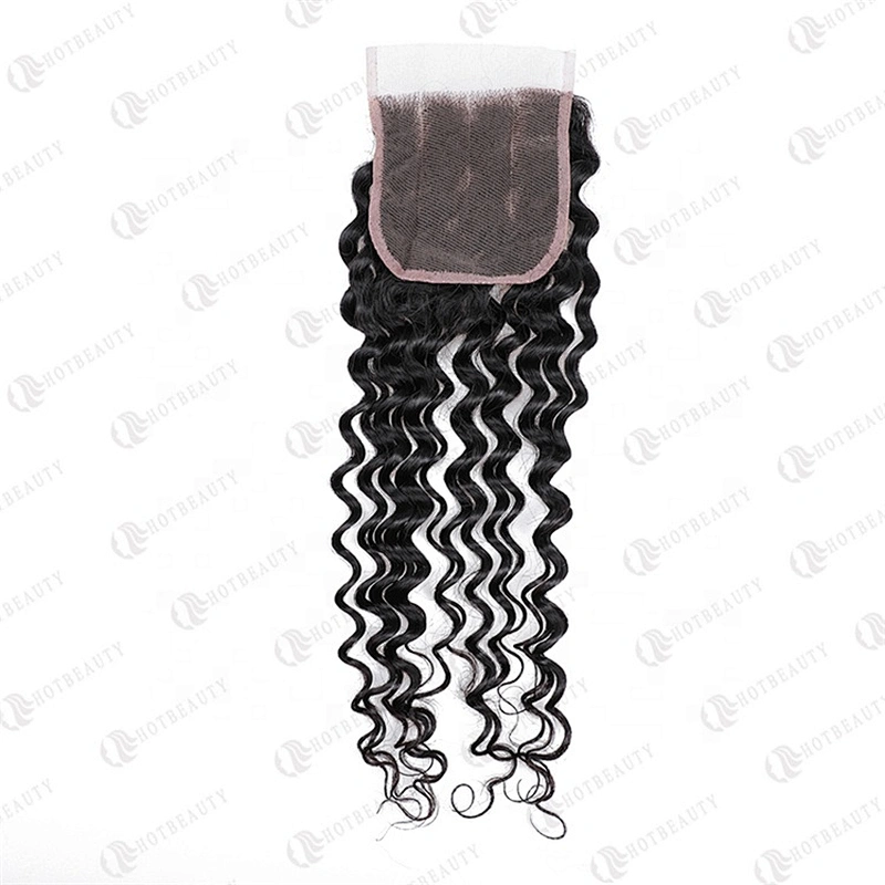 Hot Beauty Hair Raw Cambodian Wigs Closure Wig Deep Wave Lace Front Wig  For Women