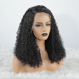 Best Small Kinky Curly Virgin Human Lace Frontal Wigs