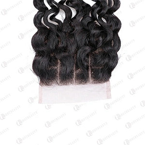 Hot Beauty Hair Cambodian Curly Hair Bundles With Closure  Water Wave Human Hair Wigs For Women