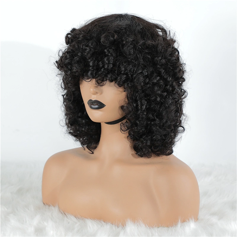 Hotbeauty Hair On sale Promotion Natural Color Rose Curl Wig Virgin Human Hair