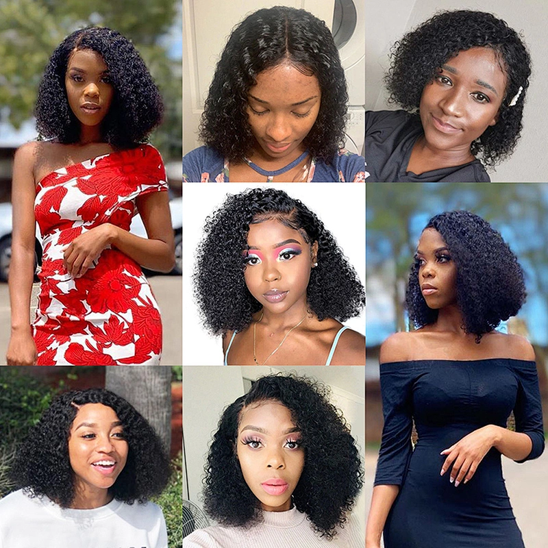 Hot Beauty Hair Lace Closure Jerry Curly Brazilian Wigs Virgin Wigs Natural Hairline With Baby Hair Wig Manufacturer