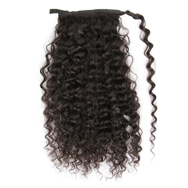 100grams Natual Ponytail Virgin Hair Deep Wave Brazilian Hair