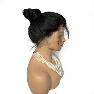 Human hair full lace wig vendors brazilian good quality hair