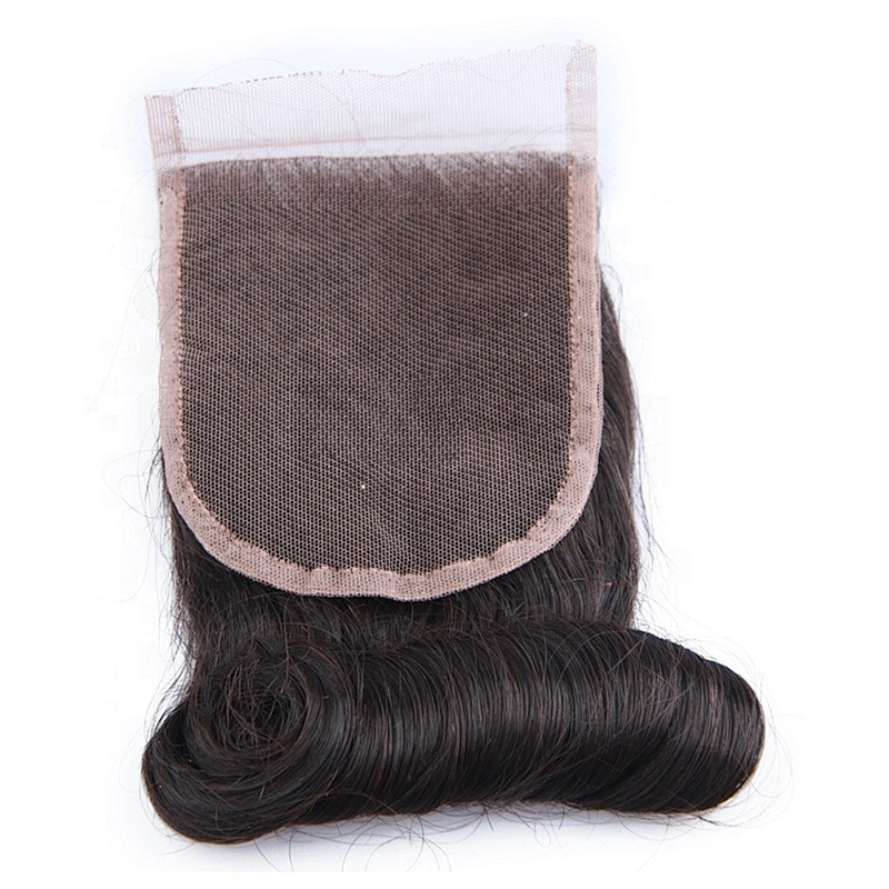Ali Express Hair Double Drawn Funmi Bouncy Curl Closure 4x4 Top Closure Egg Curl,magic Curl, Pixie Curl