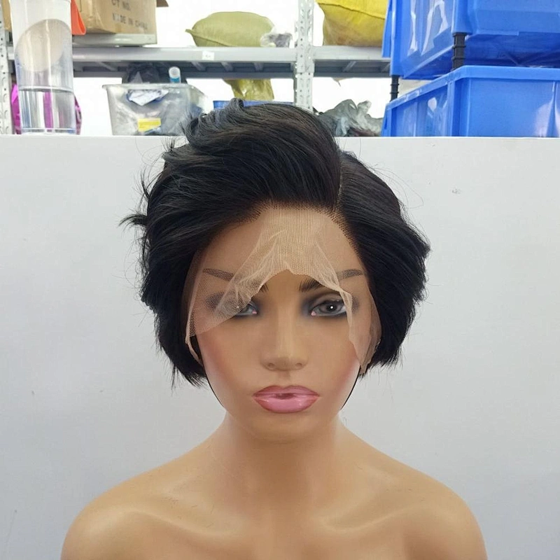 HB New Trend Cuticle Aligned Pixie Cut Short Full Lace Wig  Wholesale Virgin Brazilian Full Lace Wig Hair Vendors