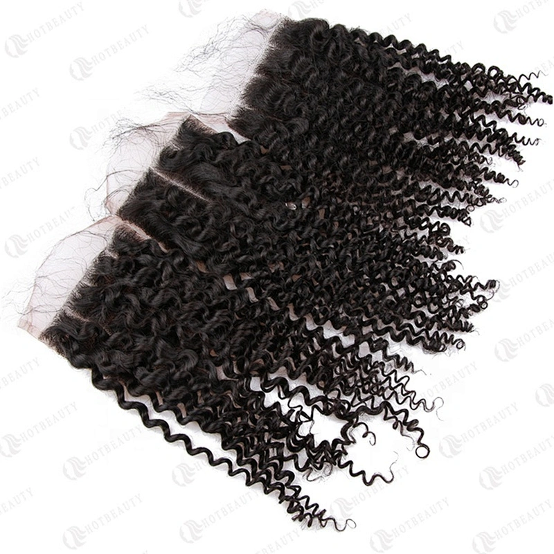 Hot Beauty Hair Wholesale Peruvian Virgin Hair Lace Closure Jerry Curl Hair For Women