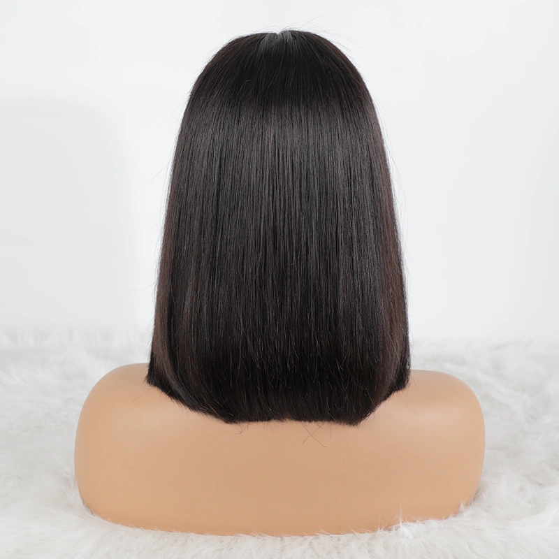 Article Aligned Hair 2x6 Kim K Lace Closure Frontal Bob Wig Glueless Blunt Cut Wig In Wholesale