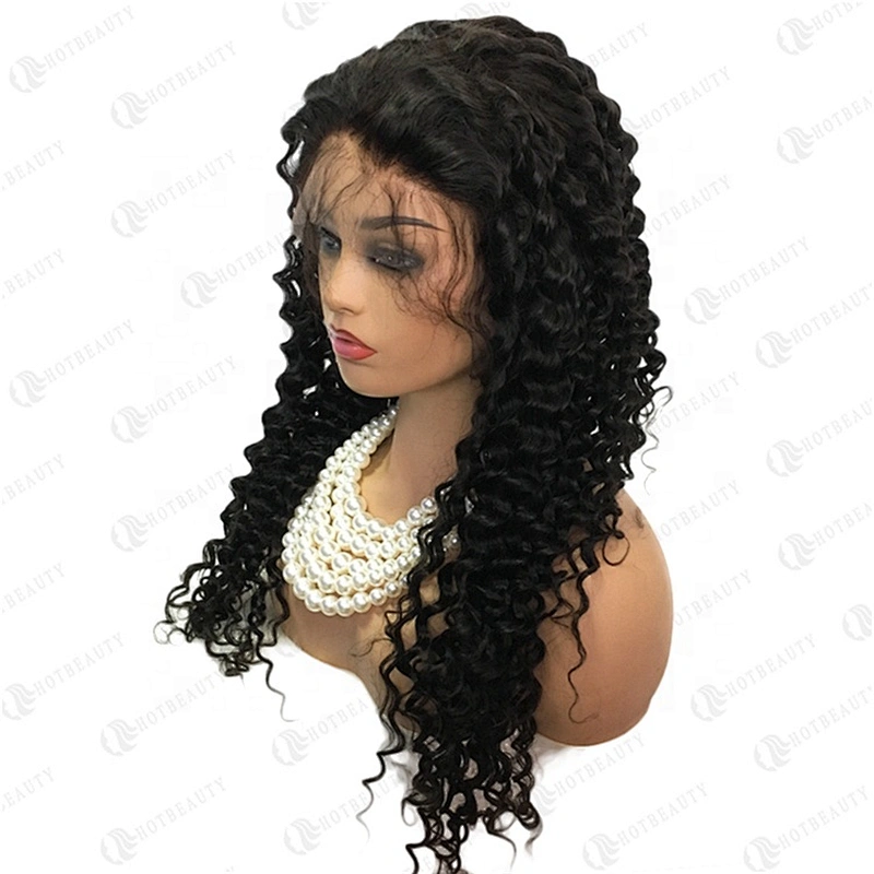 Hot Beauty Wholesale Hair Vendors Human Hair Wig Virgin Brazilian Curly Full Lace Human Hair Wig